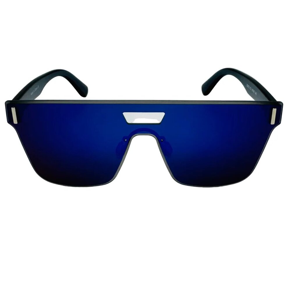 7038 | Blue Mirror Shield Sunglasses